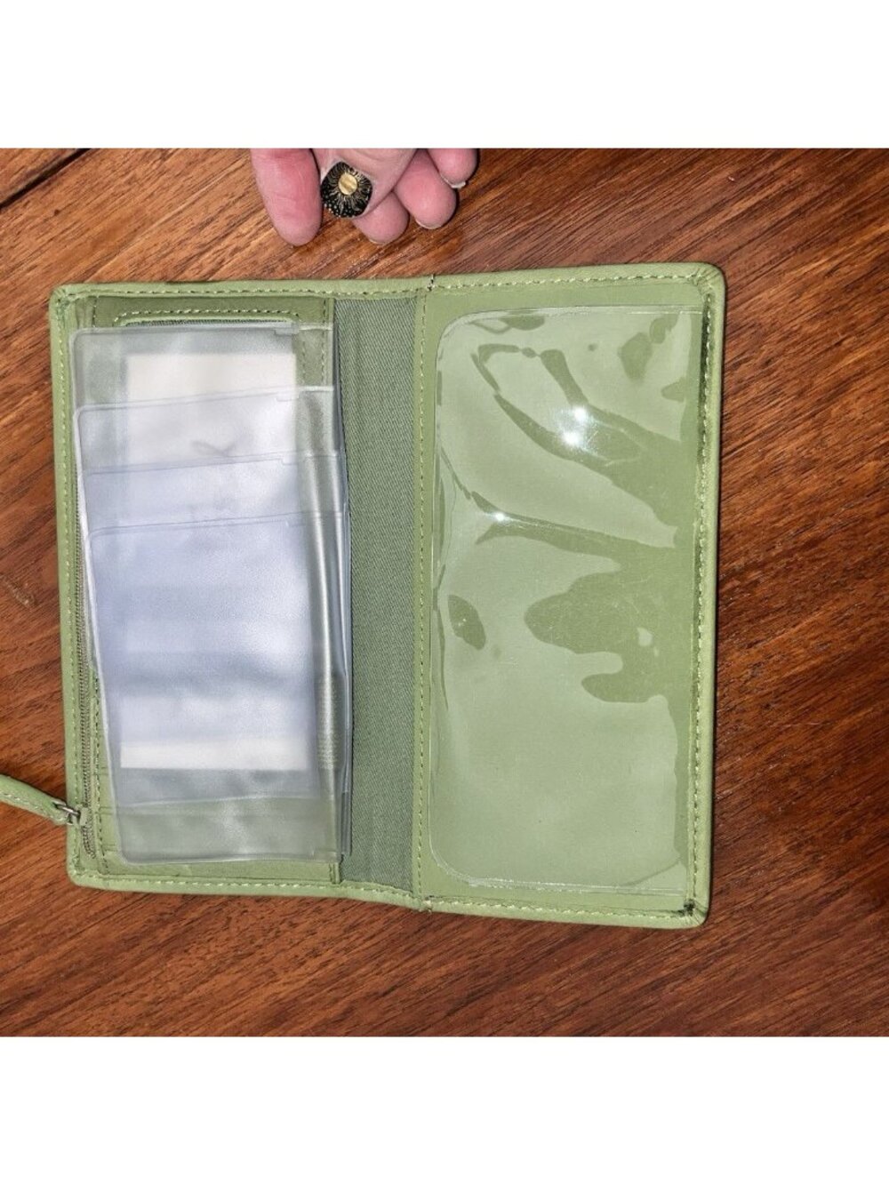 NEW Vintage Fossil Zip Arround Wallet Geometric Print Set - Picture 6 of 9